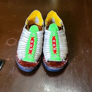 Hand made Real Leather Mexican style sandals size 9